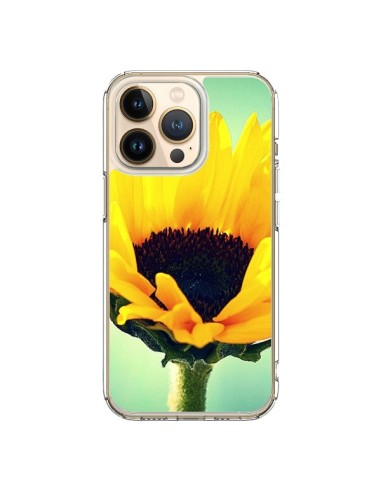 Coque iPhone 13 Pro Tournesol Zoom Fleur - R Delean