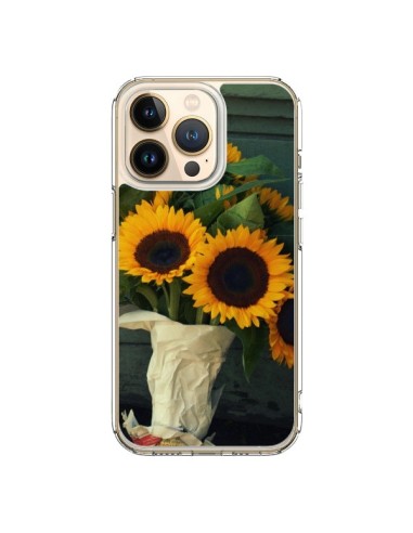 Coque iPhone 13 Pro Tournesol Bouquet Fleur - R Delean