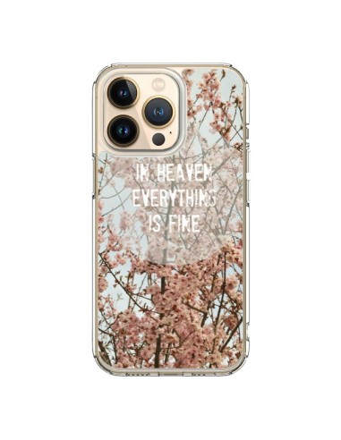 Coque iPhone 13 Pro In heaven everything is fine paradis fleur - R Delean