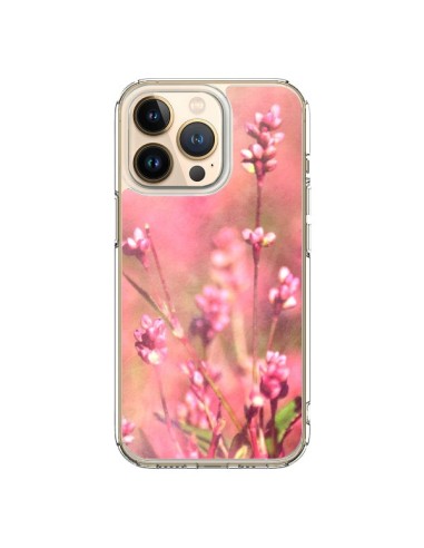 Coque iPhone 13 Pro Fleurs Bourgeons Roses - R Delean