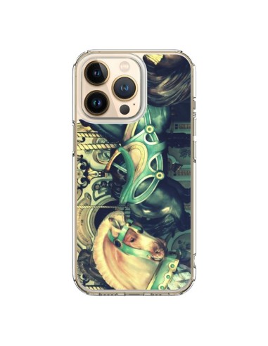 Coque iPhone 13 Pro Manege Enfant Carrousel Chevaux - R Delean