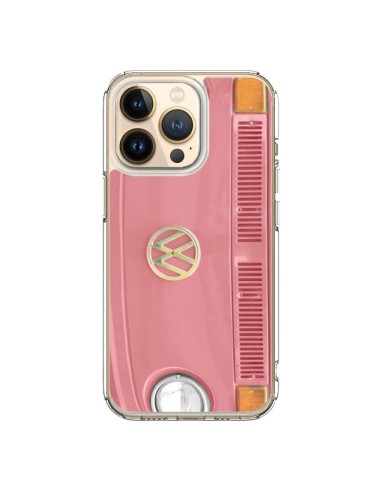 iPhone 13 Pro Case Groovy Van Hippie VW Pink - R Delean