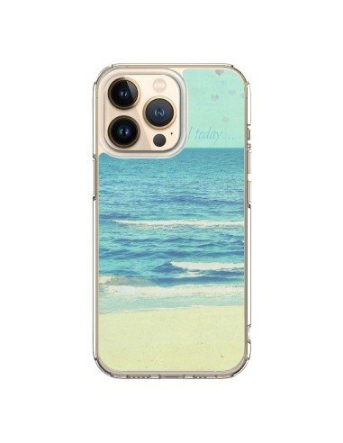 Coque iPhone 13 Pro Life good day Mer Ocean Sable Plage Paysage - R Delean