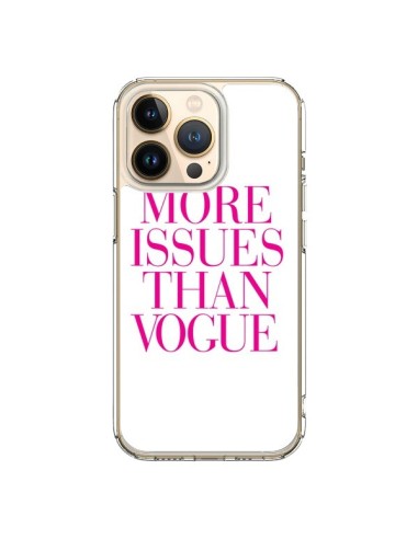 Coque iPhone 13 Pro More Issues Than Vogue Rose Pink - Rex Lambo