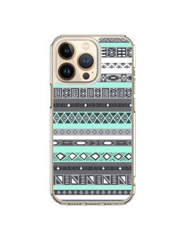 Coque iPhone 13 Pro Azteque Aztec Bleu Pastel - Rex Lambo