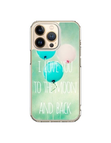 Coque iPhone 13 Pro I love you to the moon and back - Sylvia Cook
