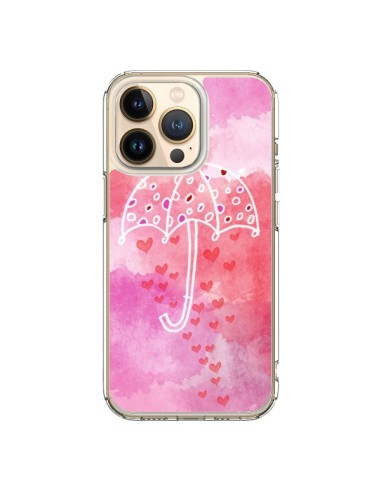 Coque iPhone 13 Pro Parapluie Coeur Love Amour - Sylvia Cook
