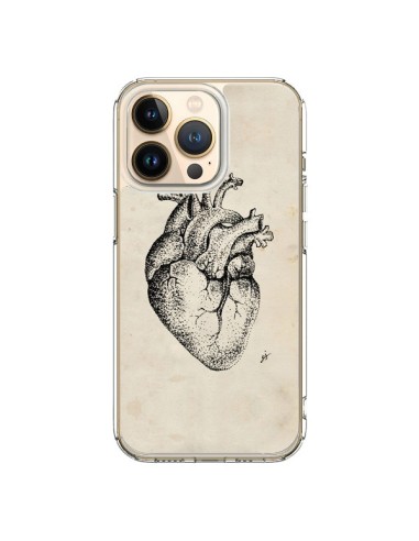 Coque iPhone 13 Pro Coeur Vintage - Tipsy Eyes