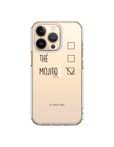 Coque iPhone 13 Pro Café, Thé et Mojito Transparente - Les Vilaines Filles