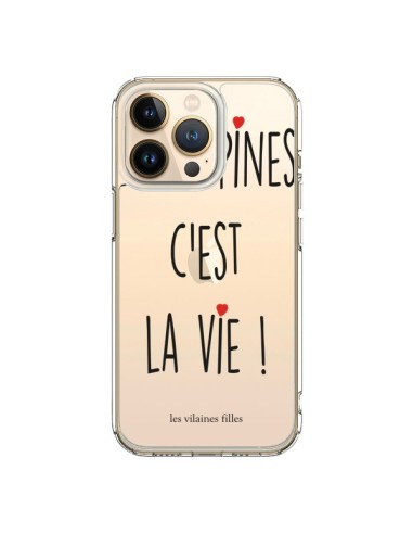 Coque iPhone 13 Pro Les copines, c'est la vie Transparente - Les Vilaines Filles