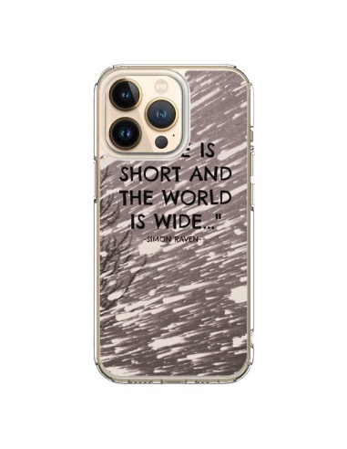 Coque iPhone 13 Pro Life is short Foret - Tara Yarte