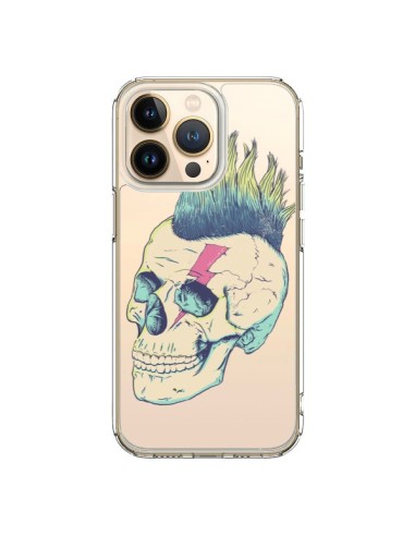 Coque iPhone 13 Pro Tête de Mort Crane Punk Transparente - Victor Vercesi