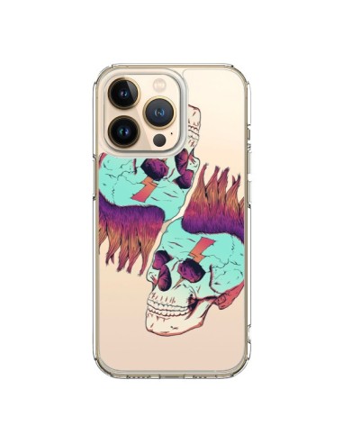 Cover iPhone 13 Pro Teschio Punk Doppio Trasparente - Victor Vercesi