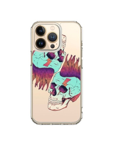 iPhone 13 Pro Case Skull Punk Double Clear - Victor Vercesi