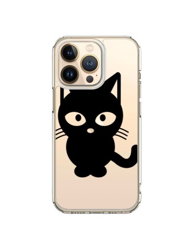 Coque iPhone 13 Pro Chat Noir Cat Transparente - Yohan B.