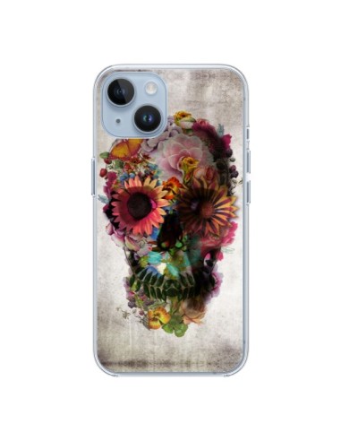 Coque iPhone 14 Skull Flower Tête de Mort - Ali Gulec