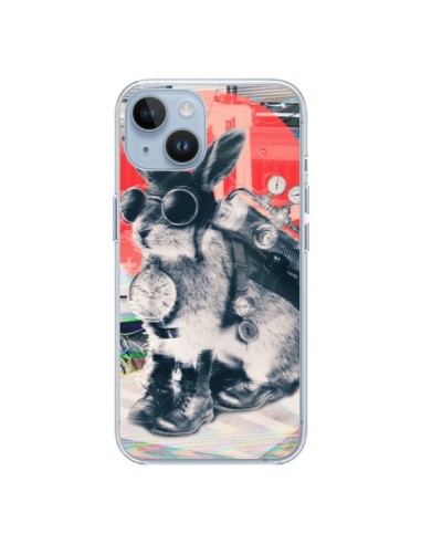 Coque iPhone 14 Lapin Time Traveller - Ali Gulec