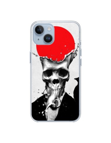Coque iPhone 14 Splash Skull Tête de Mort - Ali Gulec