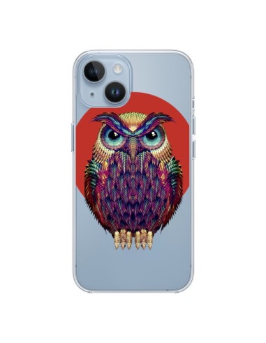 Cover iPhone 14 Gufo Hibou Trasparente  - Ali Gulec