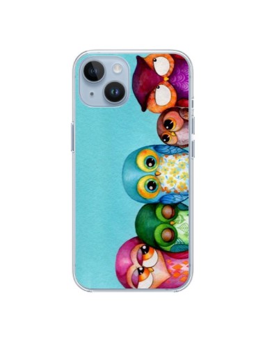 Coque iPhone 14 Famille Chouettes - Annya Kai