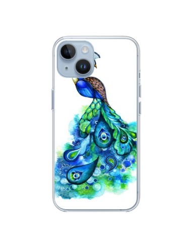 Coque iPhone 14 Paon Multicolore - Annya Kai