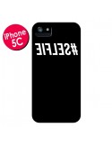 Coque iPhone 5C Hashtag Selfie Noir Inversé - Jonathan Perez