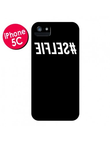 Coque Hashtag Selfie Noir Inversé pour iPhone 5C - Jonathan Perez