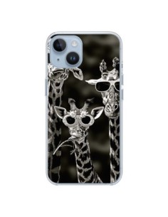 Coque iPhone 14 Girafe Swag Lunettes Familiy Giraffe -...