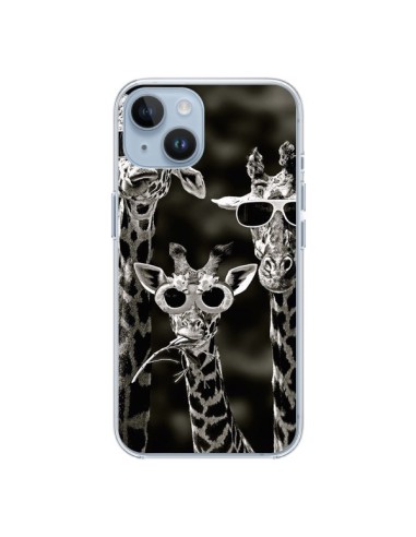 Coque iPhone 14 Girafe Swag Lunettes Familiy Giraffe - Asano Yamazaki