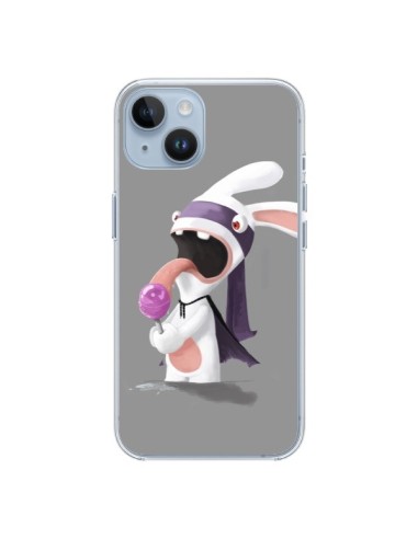 Coque iPhone 14 Lapin Crétin Sucette - Bertrand Carriere