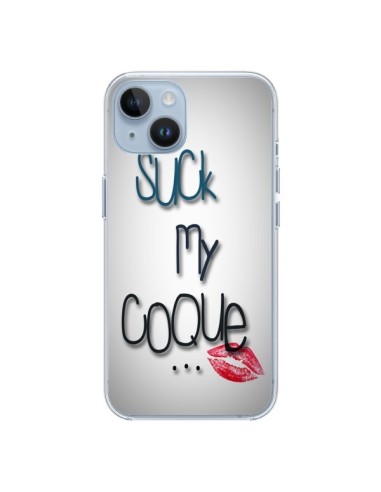 Cover iPhone 14 Suck my Coque Labbra - Bertrand Carriere