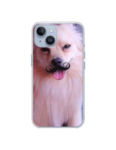 Coque iPhone 14 Clyde Chien Movember Moustache - Bertrand Carriere