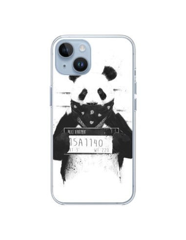 Cover iPhone 14 Panda Cattivo Prigione - Balazs Solti