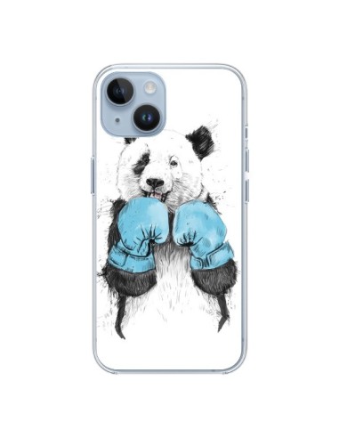 Coque iPhone 14 Winner Panda Boxeur - Balazs Solti