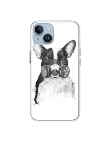 Coque iPhone 14 Tagueur Bulldog Dog Chien Big City Life - Balazs Solti