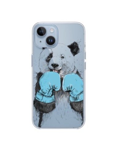 Cover iPhone 14 Panda Vincitore Trasparente - Balazs Solti