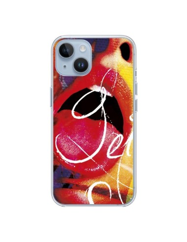 Coque iPhone 14 Get Bouche Sexy - Brozart