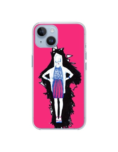 Coque iPhone 14 Lola Femme Fashion Mode Rose - Cécile