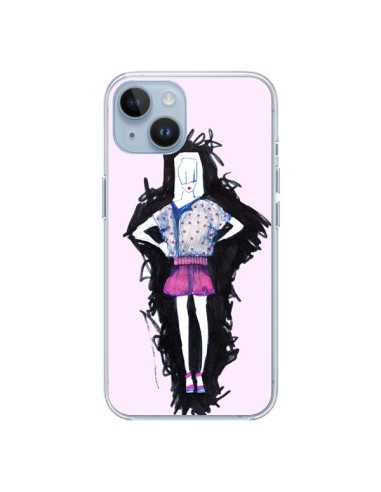 iPhone 14 case Valentine Fashion Girl Light Pink - Cécile