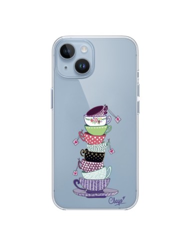 Coque iPhone 14 Tasses de The Transparente - Chapo