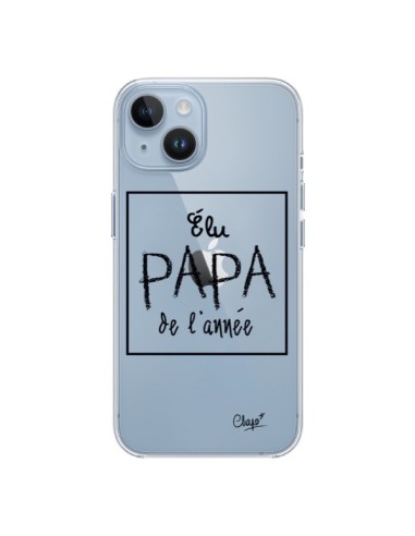 Cover iPhone 14 Eletto Papà dell'Anno Trasparente - Chapo