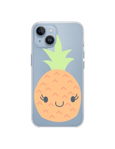 Coque iPhone 14 Ananas Pineapple Fruit Transparente - Claudia Ramos