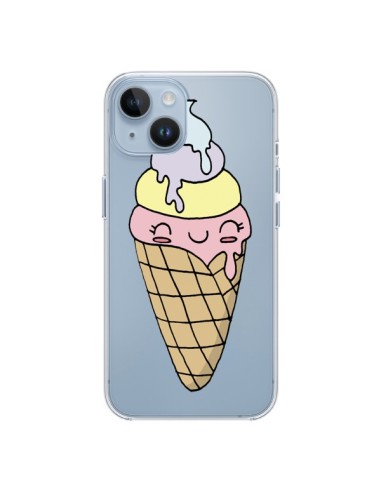 Coque iPhone 14 Ice Cream Glace Summer Ete Parfum Transparente - Claudia Ramos