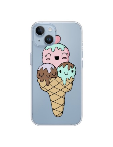 Cover iPhone 14 Gelato Estate Ciliegia Trasparente - Claudia Ramos