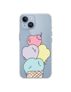 Coque iPhone 14 Ice Cream Glace Summer Ete Coeur...