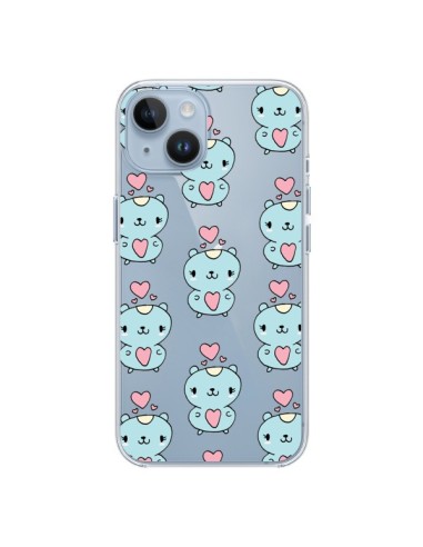 iPhone 14 case Hamster Love Clear - Claudia Ramos