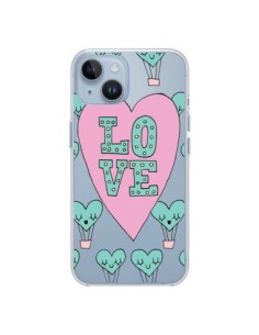 iPhone 14 case Love Clouds hot-air Balloon Clear -...