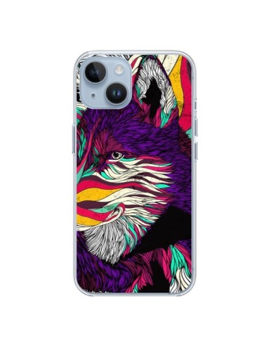 Coque iPhone 14 Color Husky Chien Loup - Danny Ivan