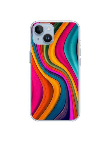 Coque iPhone 14 Love Color Vagues - Danny Ivan