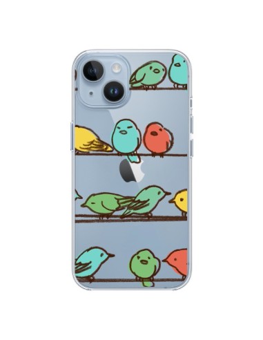 Cover iPhone 14 Uccelli Trasparente - Eric Fan